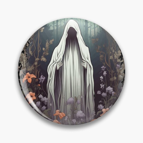 Artikelvorschau, Geist im Wald Floral Ghost Gothic entworfen und verkauft von ArtFromBeyond.