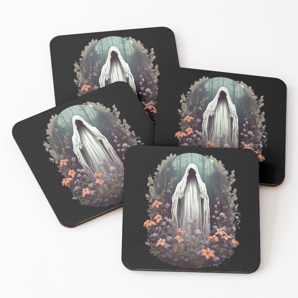 Item preview, Ghost In The Forest Floral Ghost Gothic  designed and sold by ArtFromBeyond.