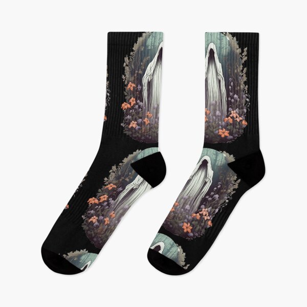 Item preview, Ghost In The Forest Floral Ghost Gothic  designed and sold by ArtFromBeyond.