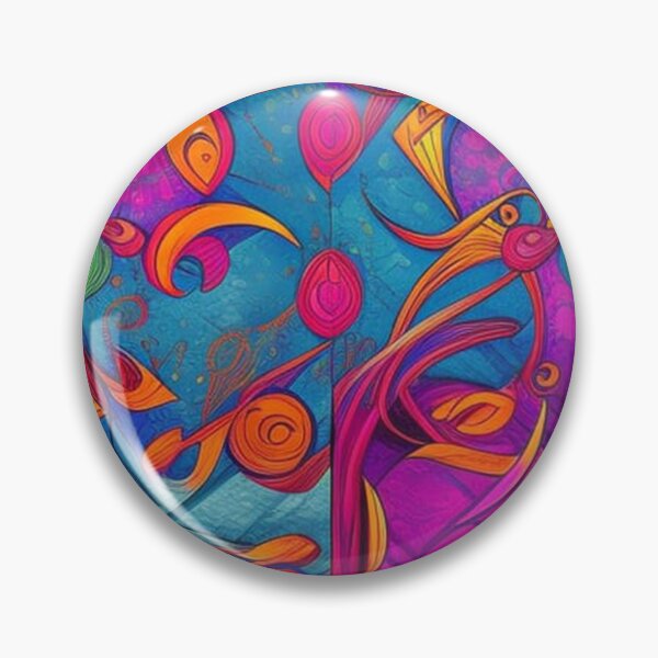 Item preview, Vibrant, purple, orange, blue, green, abstract designed and sold by karinasalwaszka.