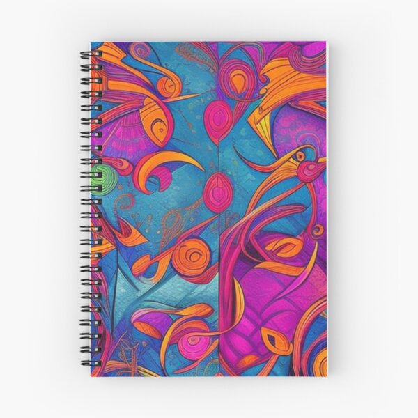 Item preview, Vibrant, purple, orange, blue, green, abstract designed and sold by karinasalwaszka.