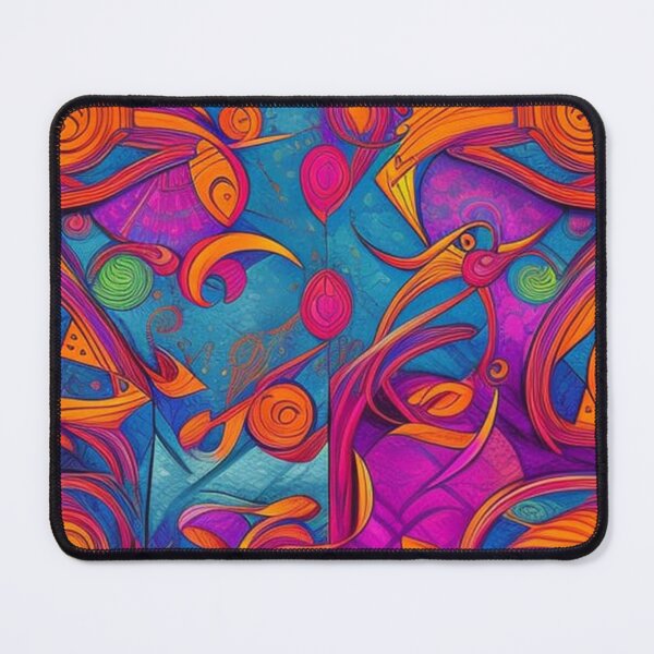Item preview, Vibrant, purple, orange, blue, green, abstract designed and sold by karinasalwaszka.