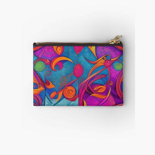 Item preview, Vibrant, purple, orange, blue, green, abstract designed and sold by karinasalwaszka.