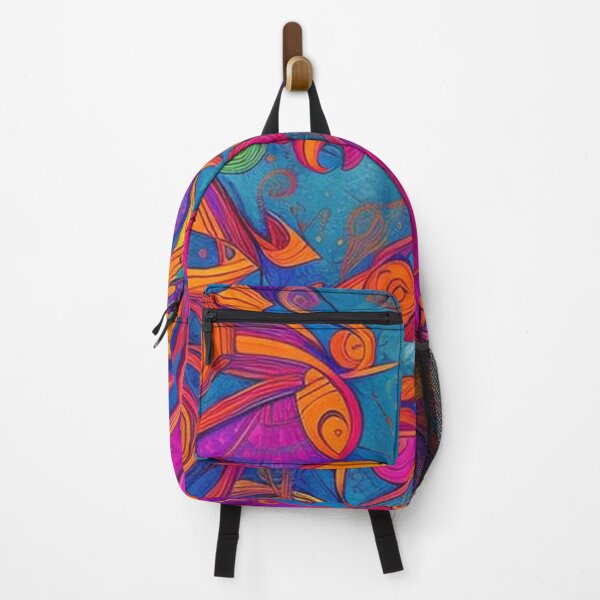 Item preview, Vibrant, purple, orange, blue, green, abstract designed and sold by karinasalwaszka.