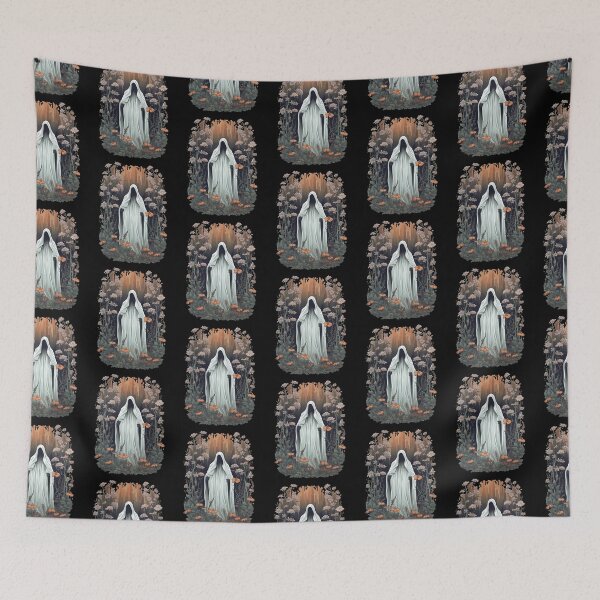 Item preview, Ghost In The Forest Floral Ghost Gothic  designed and sold by ArtFromBeyond.