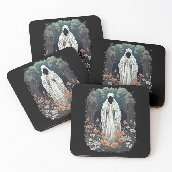 Item preview, Ghost In The Forest Floral Ghost Gothic  designed and sold by ArtFromBeyond.