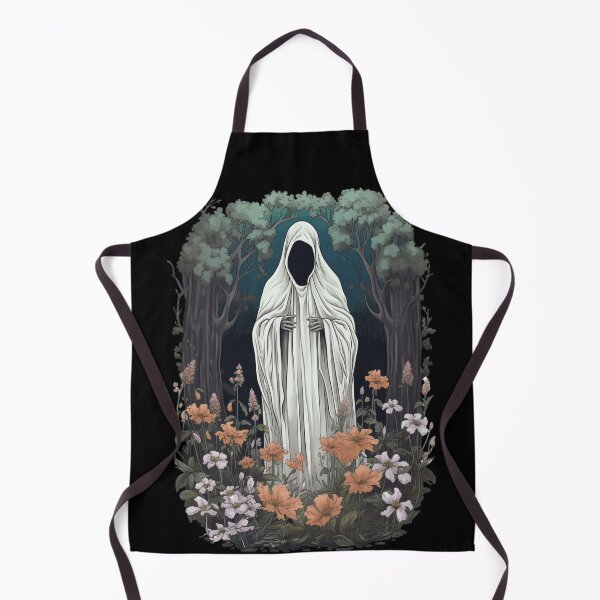 Item preview, Ghost In The Forest Floral Ghost Gothic  designed and sold by ArtFromBeyond.