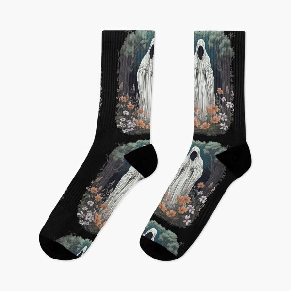 Item preview, Ghost In The Forest Floral Ghost Gothic  designed and sold by ArtFromBeyond.