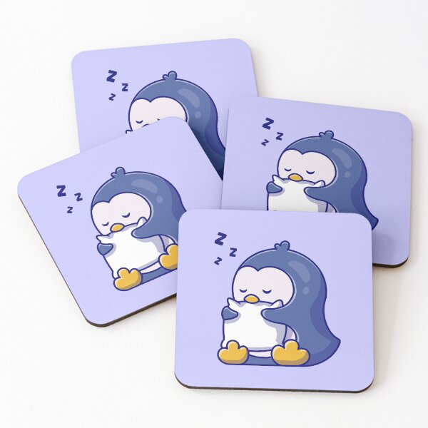Item preview, Cozy Naptime: Cute Penguin Sleeping with Pillow Cartoon designed and sold by hjian8219.