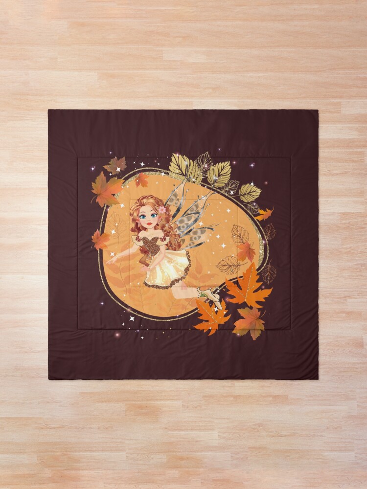 Thumbnail 1 of 6, Comforter, Felicia Flies Into Fall designed and sold by TeelieTurner.