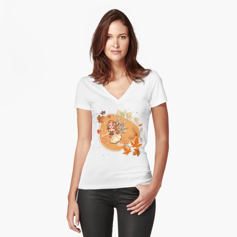 Item preview, Fitted V-Neck T-Shirt designed and sold by TeelieTurner.