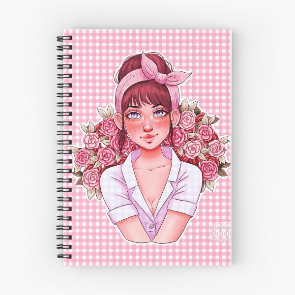 Item preview, Rose girl meets gingham style designed and sold by Kalaidas-Art.