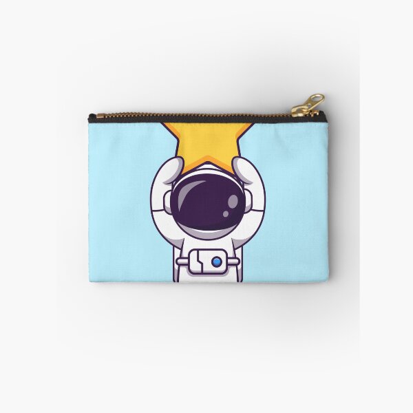 Item preview, Stellar Ascent: Cute Astronaut Lifting Star Cartoon Vector Icon Illustration designed and sold by hjian8219.