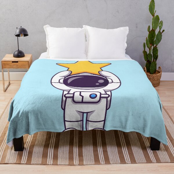 Item preview, Stellar Ascent: Cute Astronaut Lifting Star Cartoon Vector Icon Illustration designed and sold by hjian8219.