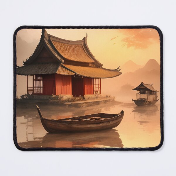 Item preview, old painting cabin on the lake designed and sold by Printables1970.