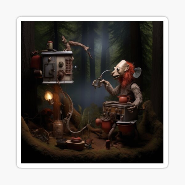 Item preview, Hillbilly Moonshiner in Forest w Still designed and sold by Peter LOPEZ.