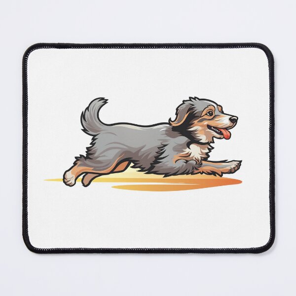Item preview, Playful Paws: Cute Dog Running Pattern designed and sold by meowjourney.