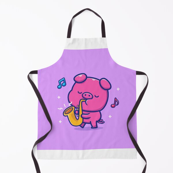 Item preview, Swine Serenade: Cute Pig Playing Saxophone designed and sold by hjian8219.