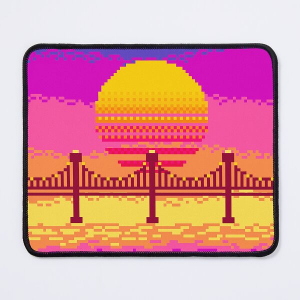 Item preview, Sunset Pixel Bridge Colorful designed and sold by hazemm7.