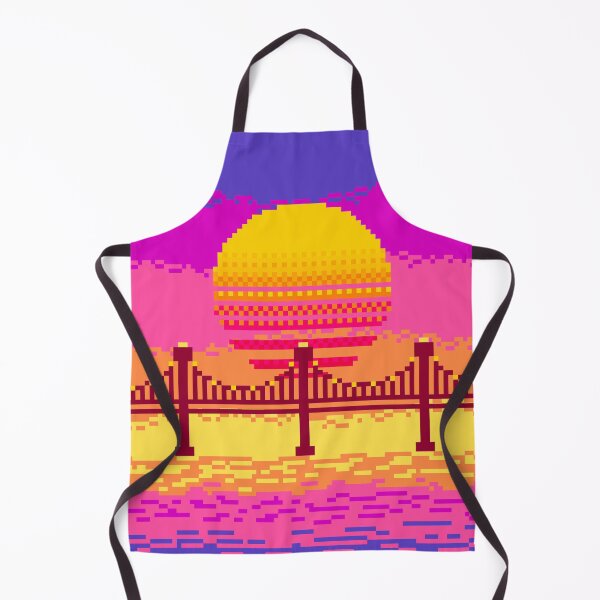 Item preview, Sunset Pixel Bridge Colorful designed and sold by hazemm7.