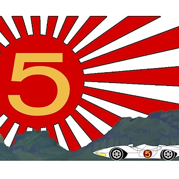 Artwork thumbnail, Mach 5 Speed Racer Rising Sun by drquest
