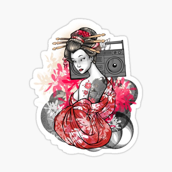 BoombBox Geisha  Sticker