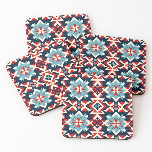 Item preview, Navajo Pattern Red and Blue designed and sold by JDWCreations.
