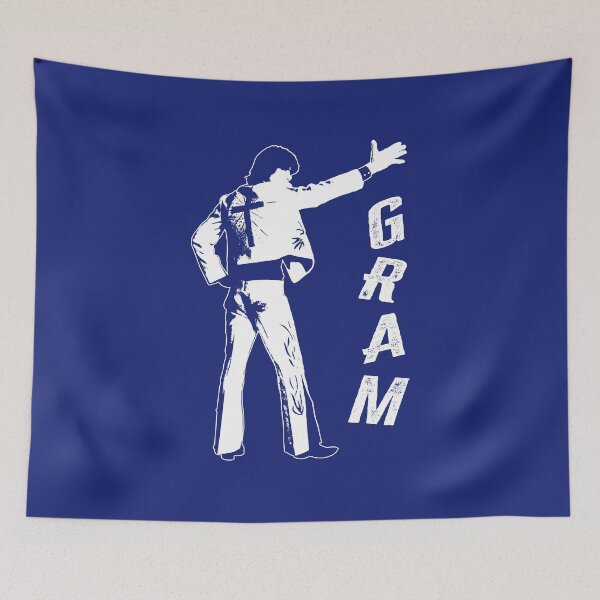 Item preview, GRAM. GRAM PARSONS. WHITE ON BLUE. designed and sold by 5hertz.