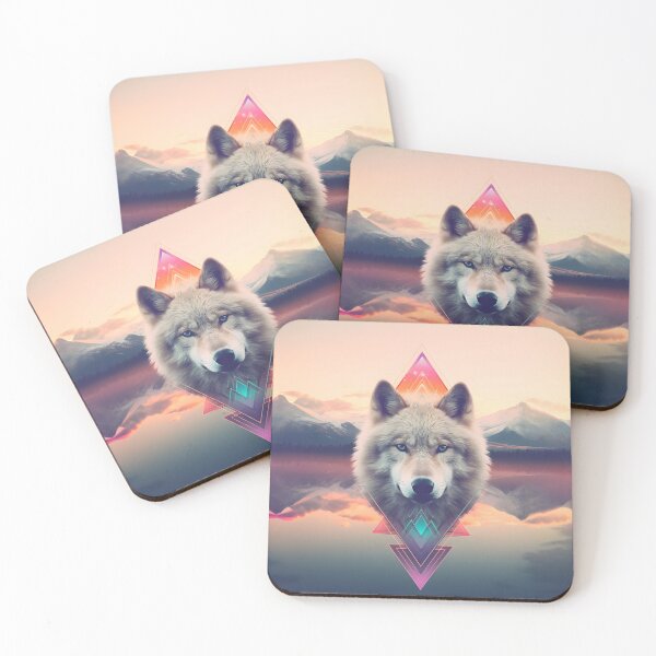 Item preview, Mystical geometry wolf designed and sold by etherealalchemy.