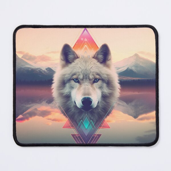 Item preview, Mystical geometry wolf designed and sold by etherealalchemy.