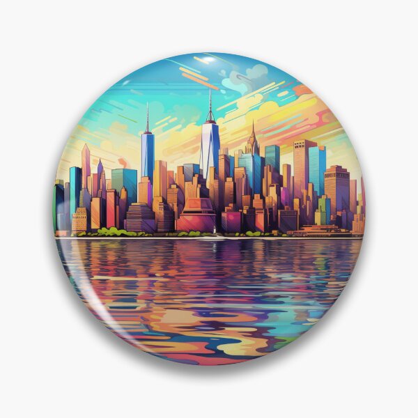 Item preview, Splashes of Color on the New York City Horizon designed and sold by Christfield.