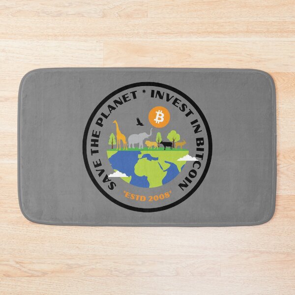 Item preview, Save The Planet - Invest in Bitcoin - Bitcoin Logo designed and sold by GetCryptoSwag.
