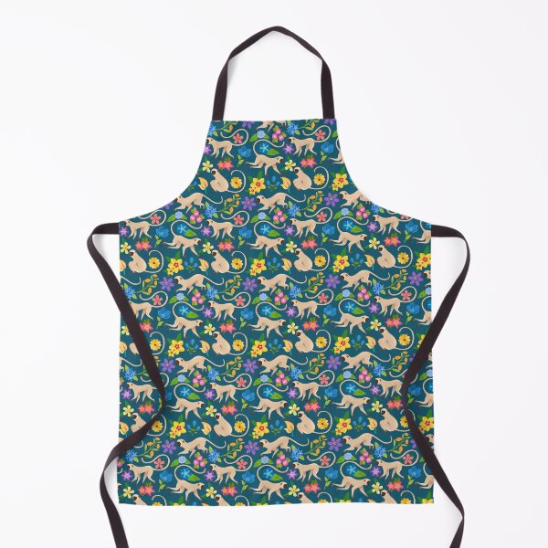 Item preview, Floral monkey pattern designed and sold by KCAbdelnour.