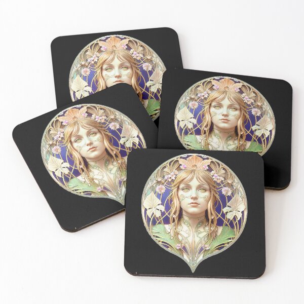 Item preview, Art Nouveau Queen Vintage Art Alphonse Mucha designed and sold by artelligens.