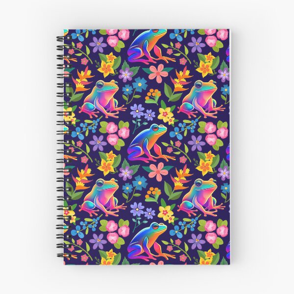 Item preview, Floral frog pattern  designed and sold by KCAbdelnour.