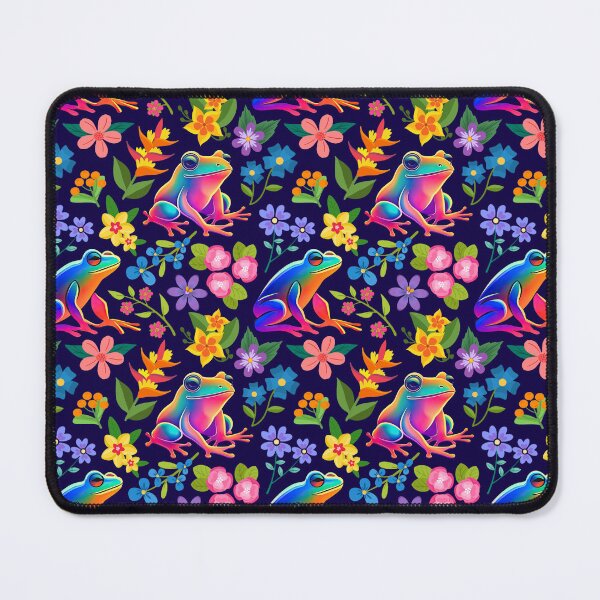 Item preview, Floral frog pattern  designed and sold by KCAbdelnour.