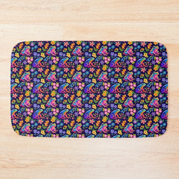 Item preview, Floral frog pattern  designed and sold by KCAbdelnour.