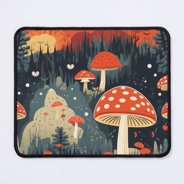 Item preview, Forest Magic Mushroom Pattern designed and sold by BOYWANDER67.