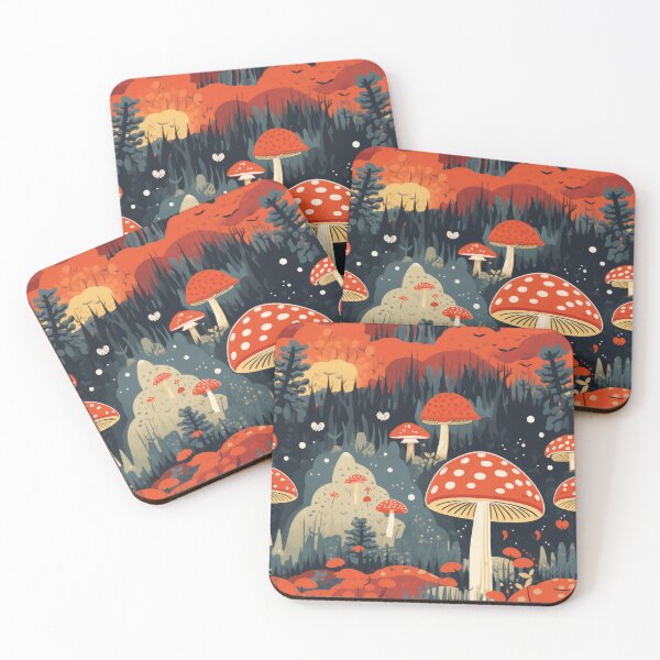 Item preview, Forest Magic Mushroom Pattern designed and sold by BOYWANDER67.
