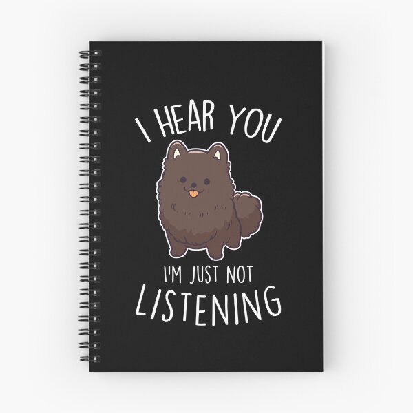 Item preview, Chocolate Pomeranian Dog Not Listening designed and sold by Clara Hollins.