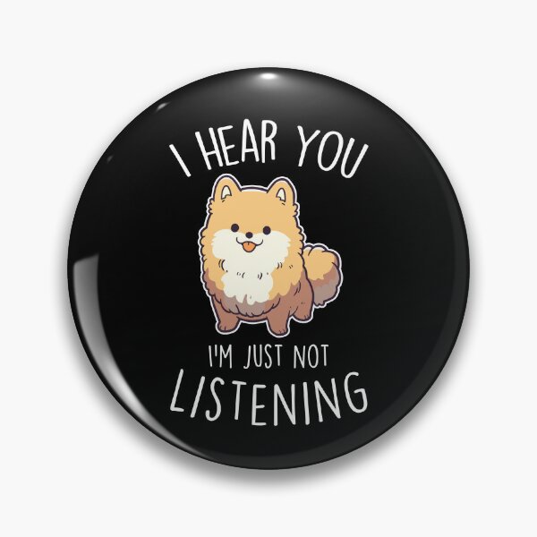 Item preview, Orange Pomeranian Dog Not Listening designed and sold by Clara Hollins.