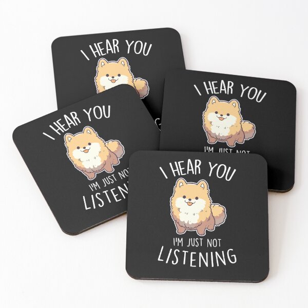 Item preview, Orange Pomeranian Dog Not Listening designed and sold by Clara Hollins.