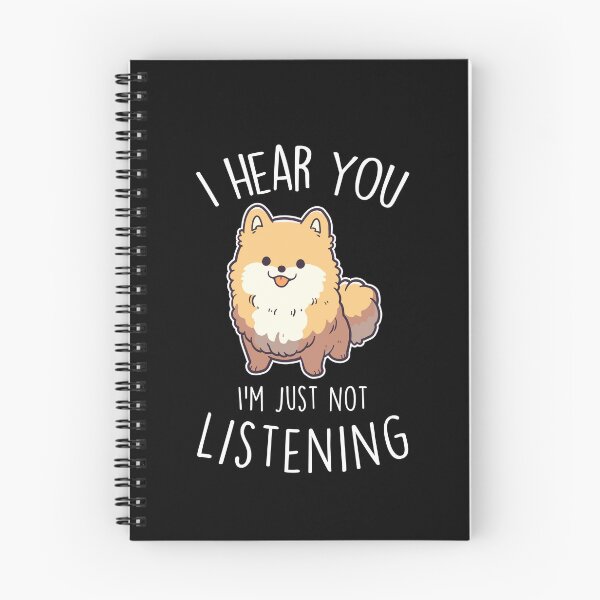 Item preview, Orange Pomeranian Dog Not Listening designed and sold by Clara Hollins.
