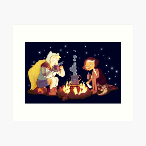 Finn and Simon go on an adventure Art Print
