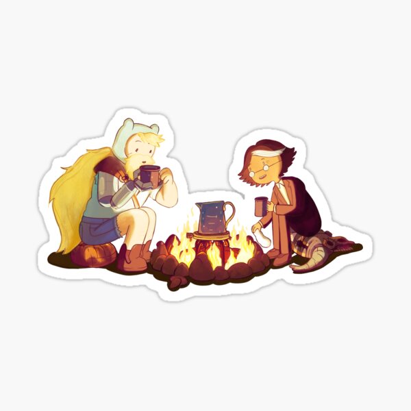 Finn and Simon go on an adventure Sticker