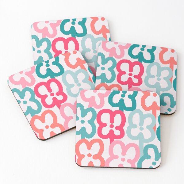Item preview, Iconic Modern Abstract Flowers in Retro Colors designed and sold by Deutschic.