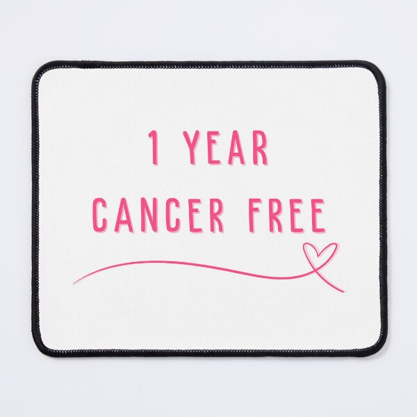 Item preview, 1 Year Cancer Free Pink Heart designed and sold by NineSvn.