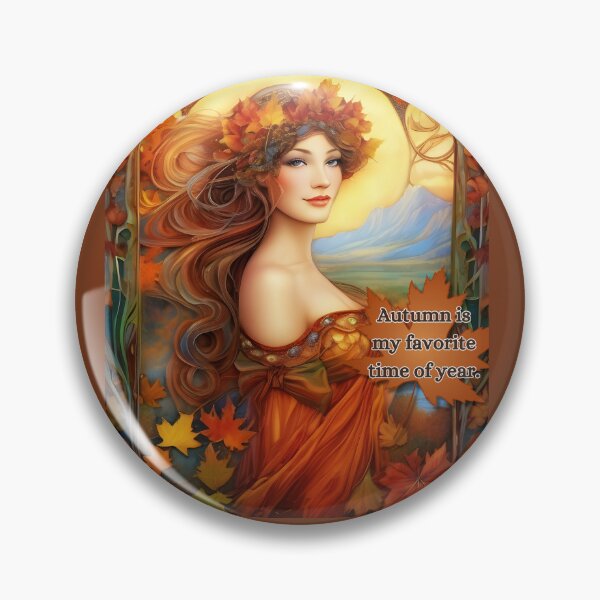 Item preview, Autumn Is My Favorite Time of Year Lady designed and sold by DesignsBuyGem.