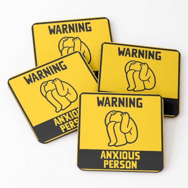 Item preview, Warning - anxious person designed and sold by iwndt.
