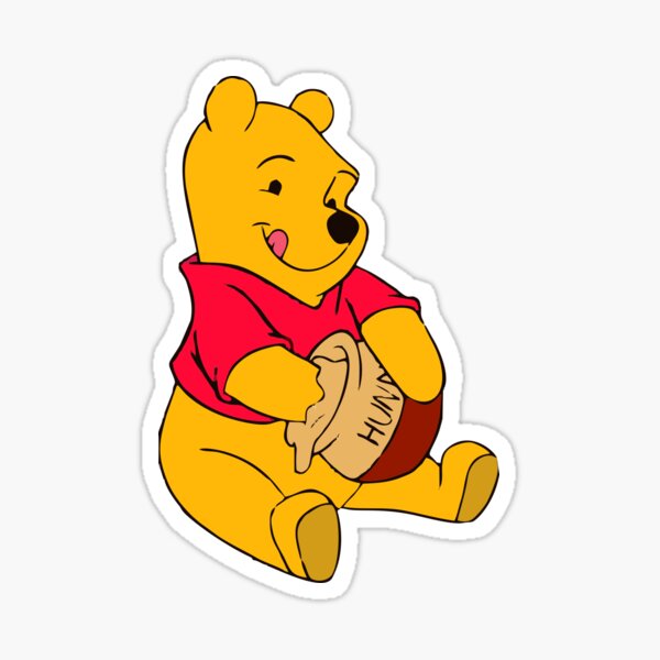 winnie the pooh funny Sticker for Sale by sotarfenama
